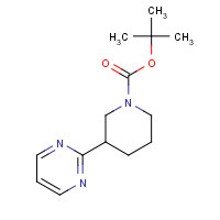 182416-13-3 3-(2-Pyrimidinyl)-1-piperidinecarboxylic acid 1,1<br>-dimethylethyl ester chemical structure