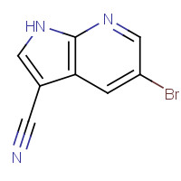 799270-07-8 5-bromo-1H-pyrrolo[2,3-b]pyridine-3-carbonitrile chemical structure