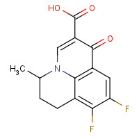80076-47-7 8,9-Difluoro-5-methyl-6,7-dihydro-1-oxo-1H,5H-benzo[ij]quinolizine-2-carboxylic acid chemical structure