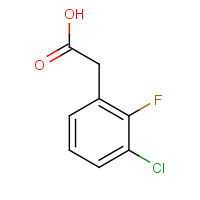 261762-96-3 3-CHLORO-2-FLUOROPHENYLACETIC ACID chemical structure