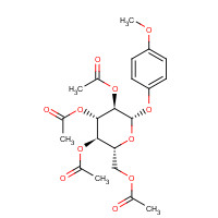 14581-81-8 4-METHOXYPHENYL 2,3,4,6-TETRA-O-ACETYL-BETA-D-GLUCOPYANOSIDE chemical structure
