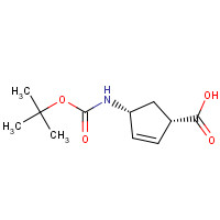 108999-93-5 (+)-(1R,4S)-N-BOC-4-AMINOCYCLOPENT-2-ENECARBOXYLIC ACID chemical structure