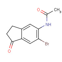 158205-18-6 N-(6-BROMO-2,3-DIHYDRO-1-OXO-1H-INDEN-5-YL)ACETAMIDE chemical structure
