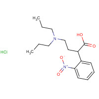 91374-25-3 2-[2-(Dipropylamino)ethyl]-6-nitrophenylacetic acid hydrochloride chemical structure
