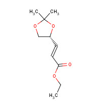 104321-62-2 ETHYL (R)-(-)-3-(2,2-DIMETHYL-1,3-DIOXOLAN-4-YL)-TRANS-2-PROPENOATE chemical structure