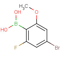 957035-32-4 4-Bromo-2-fluoro-6-methoxyphenylboronic acid chemical structure
