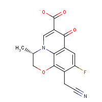 176760-98-8 (S)-10-(Cyanomethyl)-9-fluoro-2,3-dihydro-3-methyl-7-oxo-7H-pyrido[1,2,3-de]-1,4-benzoxazine-6-carboxylic acid chemical structure