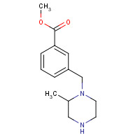 1131622-63-3 methyl 3-((2-methylpiperazin-1-yl)methyl)benzoate chemical structure