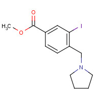 1131614-56-6 methyl 3-iodo-4-(pyrrolidin-1-ylmethyl)benzoate chemical structure