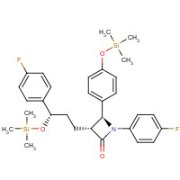 272778-13-9 (3R,4S)-1-(4-Fluorophenyl)-3-((S)-3-(4-fluorophenyl-3-(trimethylsilyloxy)propyl)-4-(4-(trimethylsilyloxy)phenyl)azetidin-2-one chemical structure