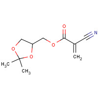 66470-69-7 2-Cyano-2-propenoic acid (2,2-dimethyl-1,3-dioxolan-4-yl)methyl ester chemical structure