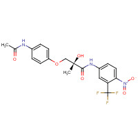 401900-40-1 S-3-(4-acetylamino-phenoxy)-2-hydroxy-2-methyl-N-(4-nitro-3-trifluoromethyl-phenyl)-propionamide chemical structure