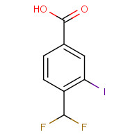1131588-05-0 4-(difluoromethyl)-3-iodobenzoic acid chemical structure