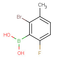 957121-09-4 2-Bromo-6-fluoro-3-methylphenylboronic acid chemical structure
