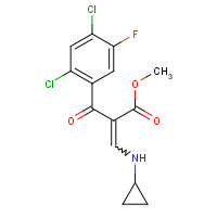 105392-26-5 METHYL 3-(CYCLOPROPYLAMINO)-2-(2,4-DICHLORO-5-FLUOROBENZOYL)ACRYLATE chemical structure