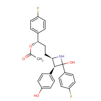 190448-46-5 2-Azetidinone,3-[(3S)-3-(acetyloxy)-3-(4-fluorophenyl)propyl]-1-(4-fluorophenyl)-4-(4-hydroxyphenyl)-,(3R,4S)- chemical structure