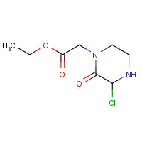 1222655-64-2 ethyl 2-(3-chloro-2-oxopiperazin-1-yl)acetate chemical structure