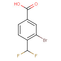 1131615-04-7 3-bromo-4-(difluoromethyl)benzoic acid chemical structure