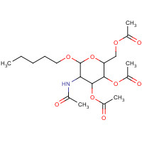 146288-30-4 AMYL 2-ACETAMIDO-3,4,6-TRI-O-ACETYL-2-DEOXY-BETA-D-GLUCOPYRANOSIDE chemical structure