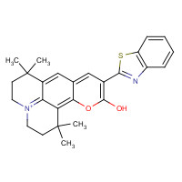 155306-71-1 10-(2-Benzothiazolyl)-2,3,6,7-tetrahydro-1,1,7,7-tetramethyl-1H,5H,11H-(1)benzopyropyrano(6,7-8-I,j)quinolizin-11-one chemical structure
