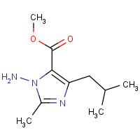 1150617-79-0 methyl 1-amino-4-isobutyl-2-methyl-1H-imidazole-5-carboxylate chemical structure