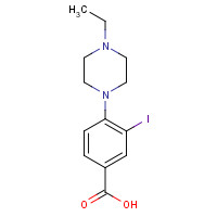 1131614-87-3 4-(4-ethylpiperazin-1-yl)-3-iodobenzoic acid chemical structure