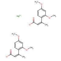 54283-65-7 Bis[(Z)-3-(2,4-dimethoxyphenyl)-2-butenoic acid]magnesium salt chemical structure