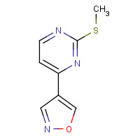 956721-96-3 4-(isoxazol-4-yl)-2-(methylthio)pyrimidine chemical structure