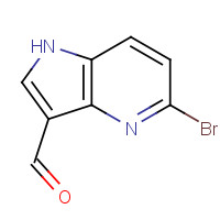 1190317-82-8 5-bromo-1H-pyrrolo[3,2-b]pyridine-3-carbaldehyde chemical structure