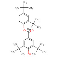 4221-80-1 2,4-Di-tert-butylphenyl 3,5-di-tert-butyl-4-hydroxybenzoate chemical structure