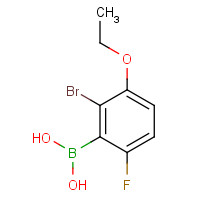 849052-19-3 2-BROMO-3-ETHOXY-6-FLUOROPHENYLBORONIC& chemical structure