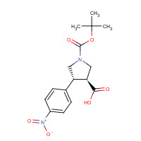 959579-94-3 Trans-1-Boc-4-(4-nitrophenyl)pyrrolidine-3-carboxylic acid chemical structure