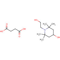 70198-29-7 Butanedioic acid polymer with 4-Hydroxy-2,2,6,6-tetramethyl-1-piperidineethanol chemical structure