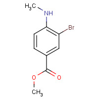 1131615-02-5 methyl 3-bromo-4-(methylamino)benzoate chemical structure