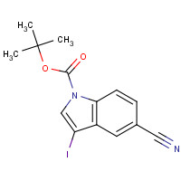 864685-26-7 5-CYANO-3-IODOINDOLE-1-CARBOXYLIC ACID TERT-BUTYL ESTER chemical structure