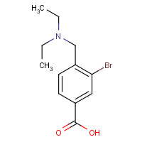 1131594-28-9 3-bromo-4-((diethylamino)methyl)benzoic acid chemical structure