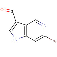 1000341-75-2 6-bromo-1H-pyrrolo[3,2-c]pyridine-3-carbaldehyde chemical structure