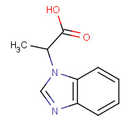157198-79-3 2-(1H-BENZIMIDAZOL-1-YL)PROPANOIC ACID chemical structure