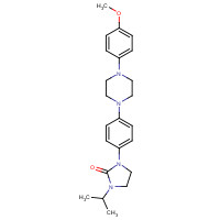95182-50-6 1-[4-[4-(4-Methoxyphenyl)-1-piperazinyl]phenyl]-3-(1-methylethyl)-2-imidazolidinone chemical structure