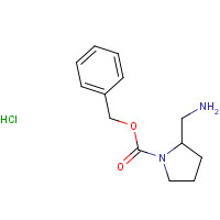 119020-00-7 benzyl 2-(aminomethyl)pyrrolidine-1-carboxylate hydrochloride chemical structure
