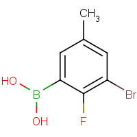 957066-00-1 3-Borono-5-bromo-4-fluorotoluene chemical structure