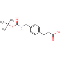132691-45-3 3-(4-((Tert-butoxycarbonylamino)methyl)phenyl)propanoic acid chemical structure
