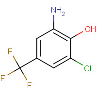 78068-81-2 2-AMINO-6-CHLORO-4-(TRIFLUOROMETHYL)PHENOL chemical structure