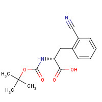 261380-28-3 BOC-D-2-CYANOPHENYLALANINE chemical structure