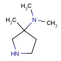 947149-88-4 N,N,3-TRIMETHYLPYRROLIDIN-3-AMINE chemical structure