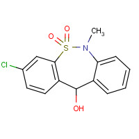 26723-60-4 3-Chloro-6,11-dihydro-6-methyldibenzo[c,f][1,2]thiazepin-11-ol 5,5-dioxide chemical structure