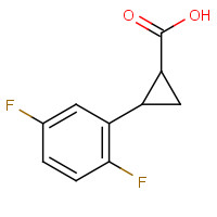1157698-34-4 2-(2,5-difluorophenyl)cyclopropanecarboxylic acid chemical structure