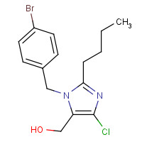 151012-31-6 3-(4-BROMOBENZYL)-2-BUTYL-4-CHLORO-1H-IMIDAZOL-5-YLMETHANOL chemical structure