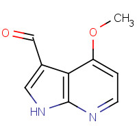 1190314-48-7 4-methoxy-1H-pyrrolo[2,3-b]pyridine-3-carbaldehyde chemical structure