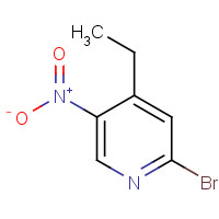 929617-28-7 2-bromo-4-ethyl-5-nitropyridine chemical structure